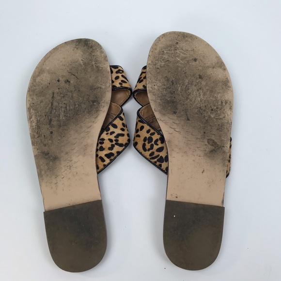 J. Crew | Shoes | J Crew 9 Leopard Cheetah Calf Hair Sandals Shoes | Poshmark